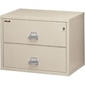 FireKing® 2-Drawer Insulated Lateral Files, Parchment, 31W (23122CPA)