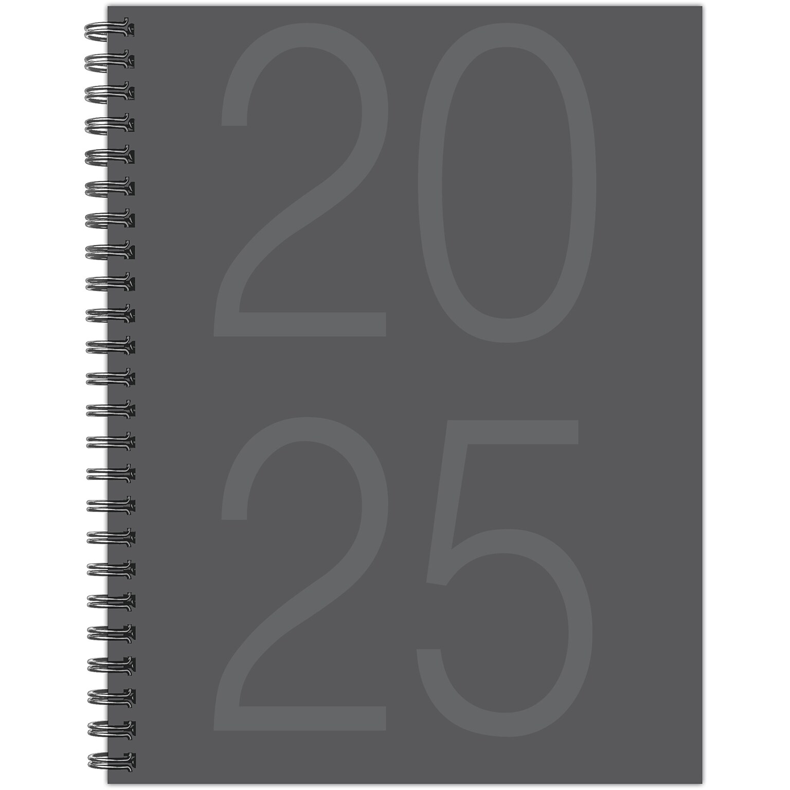 2025 Willow Creek Charcoal Gray 6.5 x 8.5 Weekly & Monthly Planner Cover (48825)