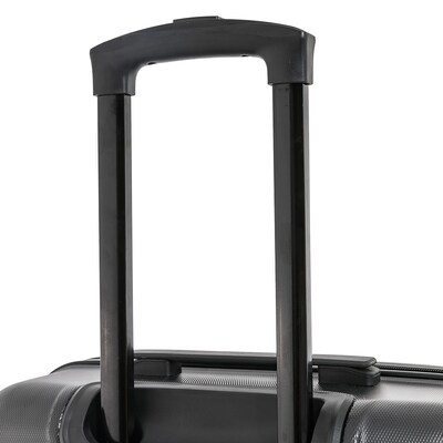 InUSA Trend 2-Piece Hardside Spinner Luggage Set, TSA Checkpoint Friendly, Black (IUTRE0SM-BLK)