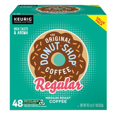 The Original Donut Shop Extra Bold Coffee Keurig® K-Cup® Pods, Medium Roast, 48/Box (81907/15154)