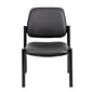 Boss Office Products Bariatric Armless Vinyl Guest and Reception Area Chair, Black (B9595AM-BK)