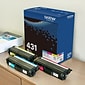Brother TN-431 Cyan/Magenta/Yellow Standard Yield Toner Cartridge, Up to 1,800 Pages, 3/Pack (TN4313PK)