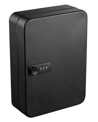 AdirOffice 48 Key Slot Combination Lock Cabinet, Black (682-48-BLK)