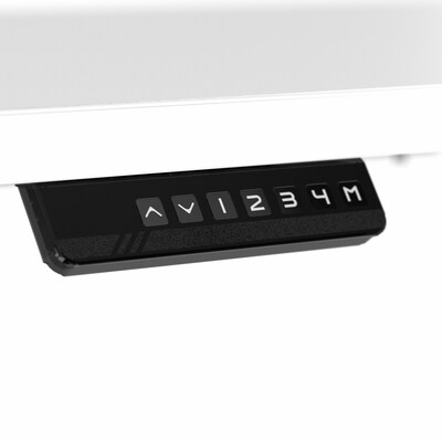 Bush Business Furniture Move 40 Series 28''-48'' Adjustable Standing Desk, White/Cool Gray Metallic (M4S6030WHSK)