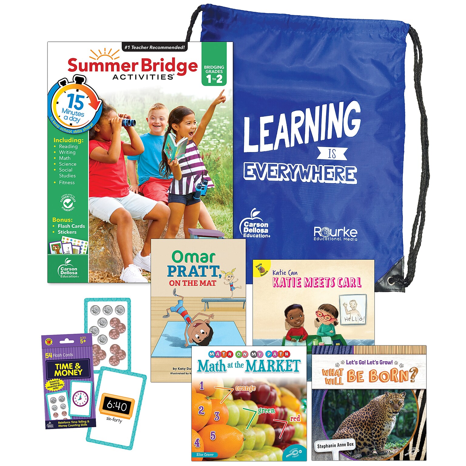 Summer Bridge Activities Summer Bridge Essentials Backpack, Grade 1-2 Workbook, 8/Set (CD-745383C)