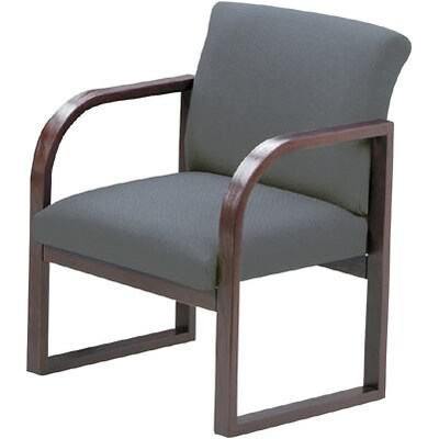 Lesro Conference Room Groupngs w/Split Curvd Base Tables; Mahogany, Sled-Base Guest Chair, Grey