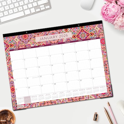 2026 Blue Sky Amalia 22" x 17" Monthly Desk Calendar (148773-26)