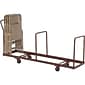 NPS #DY-35 Folding Chair Dolly - Vertical storage - 35 Chair Capacity, Brown