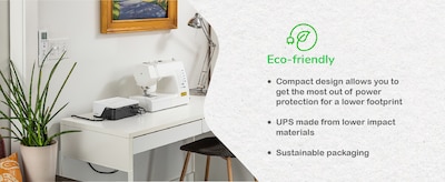 APC UPS Battery Backup, 700VA UPS with 4 Backup Battery Outlets, USB Type-C, White (BE700G3)