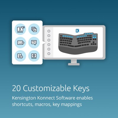 Kensington Pro Fit Ergo KB675 EQ TKL Wired Keyboard (K75497NA)