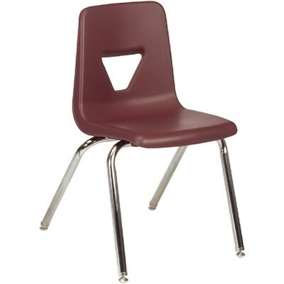 Virco® 2000 Series Plastic Stack Chair; 16H, Wine