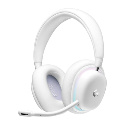 Logitech Aurora Wireless Gaming Over-Ear Headphones, Bluetooth, White Mist (981-001082)