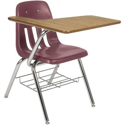 Virco® 9700 Series Tablet-Arm Chair Desk; Wine