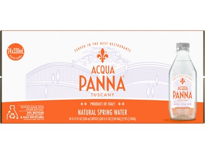 Acqua Panna Tuscany Natural Spring Water, 11.15 oz., 24 Bottles/Carton (12430408)