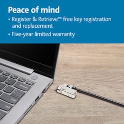 Kensington Slim NanoSaver 2.0 Keyed Laptop Lock (K63388WW)