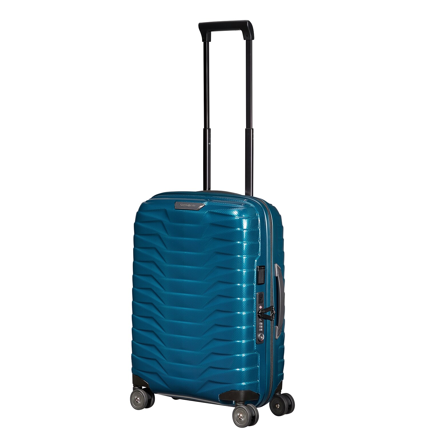 Samsonite Proxis 22 Hardside Carry-On Suitcase, 8-Wheeled Spinner, Pretol Blue (141845-1686)