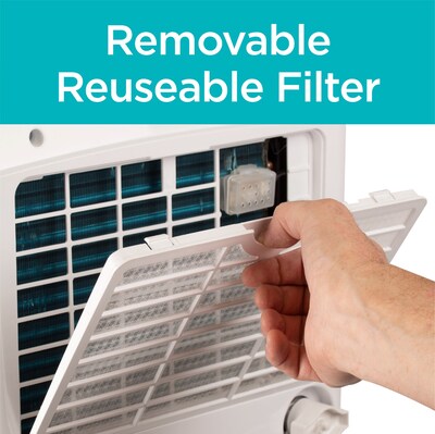 Black & Decker Energy Star 50-Pint Portable Dehumidifier, 2-Speed, Covers up to 4500 sq. ft., White (BDT50PWTB)