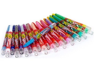 Crayola Twistables Mini Crayons, Assorted Colors, 24/Box, 12 Boxes/Carton (52-9724CT)