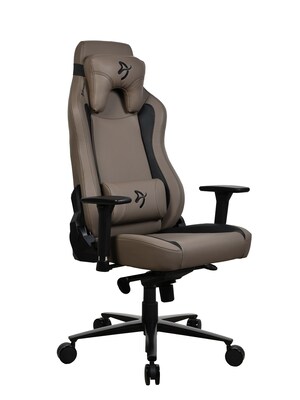 Arozzi Vernazza SoftPU Faux Leather Ergonomic Racing Gaming Chair, Brown (VERNAZZA-SPU-BWN)