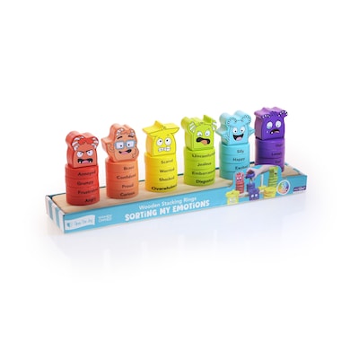Open the Joy Emotions Stacking Rings, Assorted Colors (OTJEMORING)