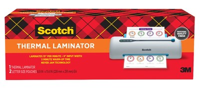 Scotch PRO TL906 Thermal Laminator, 9 Width, White/Blue