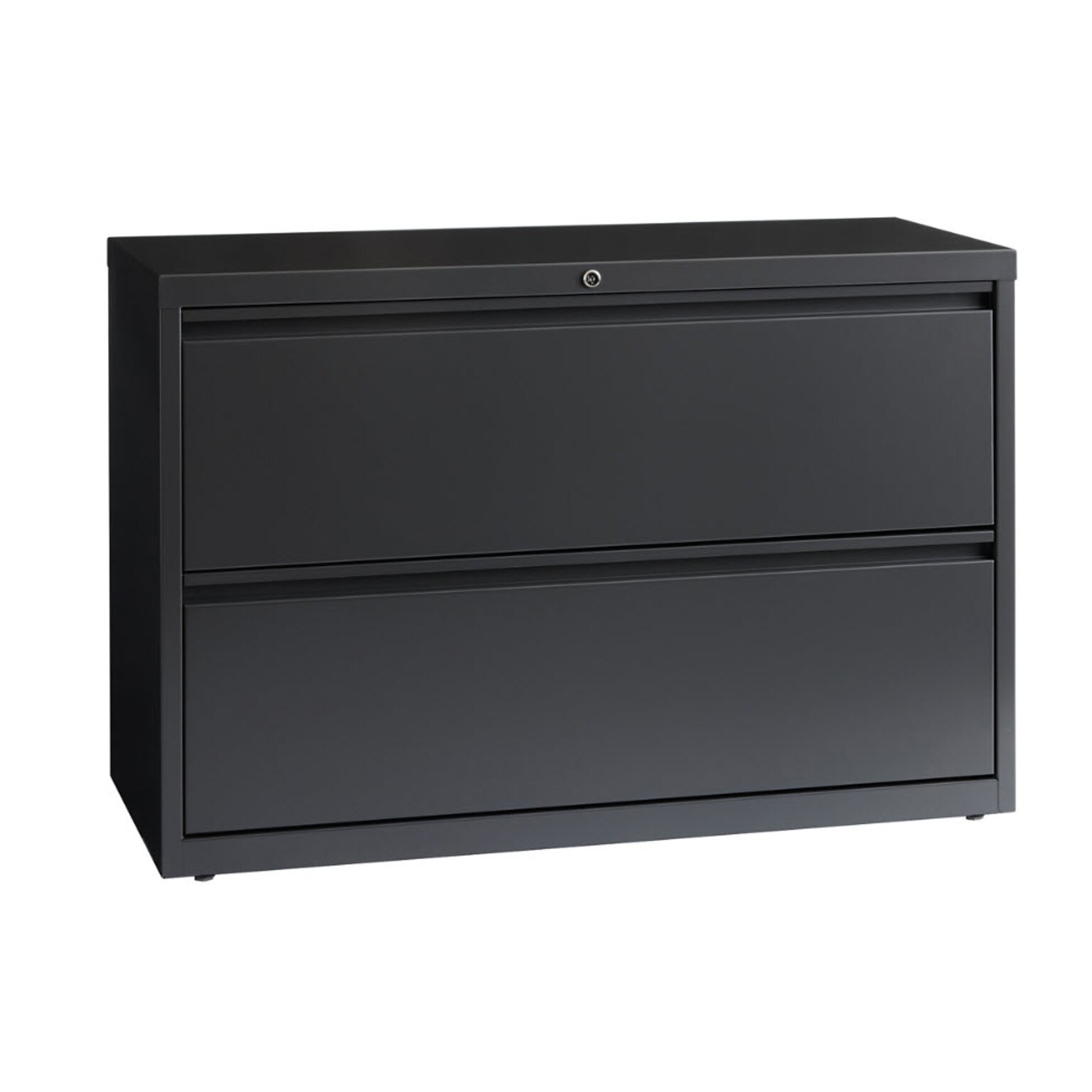 Quill Brand® 2-Drawer Lateral File Cabinet, Locking, Letter/Legal, Charcoal, 42W (26822D)