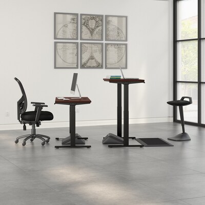 Bush Business Furniture Move 60 Series 27''-47'' Adjustable Standing Desk, Harvest Cherry (M6S4824CSBK)