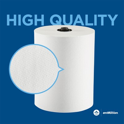 enmotion Flex Hardwound Paper Towels, 1-ply, 550 ft./Roll, 6 Rolls/Carton (89720)