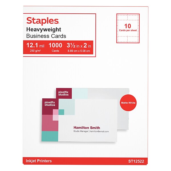 Staples® Business Cards, 3.5