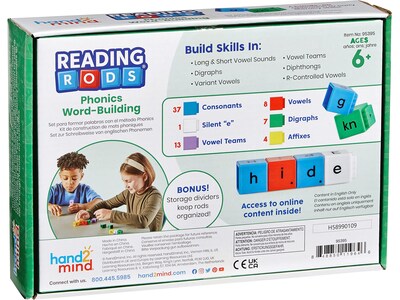 hand2mind Reading Rods Phonics Word-Building (95395)