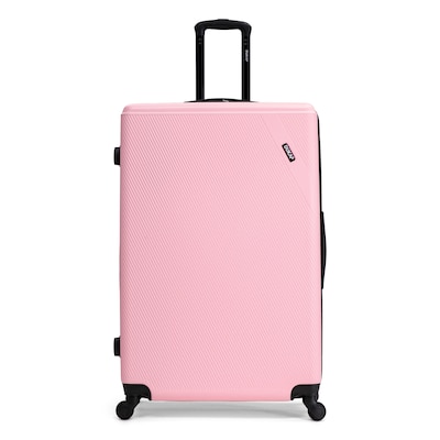DUKAP Discovery 33.66" Hardside Suitcase, 4-Wheeled Spinner, TSA Checkpoint Friendly, Silver (DKDIS00XL-SIL)
