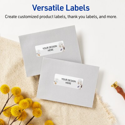 Avery Laser/Inkjet Rectangle Multipurpose Labels, 1" x 2-5/8", White, 160/Pack (S00-F45)
