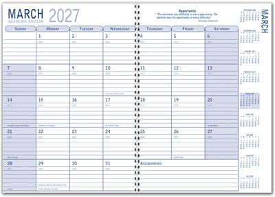 Custom Full Color Spiral Academic Planner