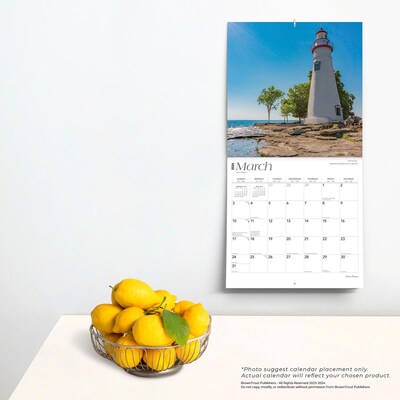 2024 BrownTrout Ohio Places 12" x 24" Monthly Wall Calendar (9781975464356)