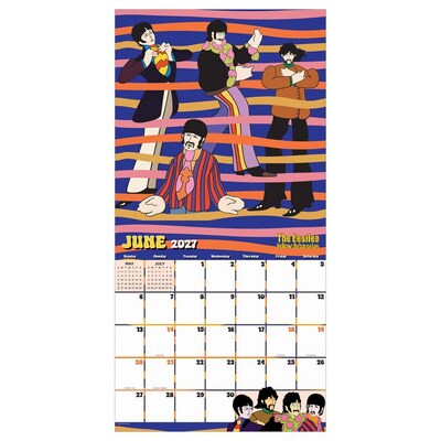 2027 TF Publishing The Beatles: Yellow Submarine 12" x 12" Monthly Wall Calendar, Multicolored (27-1113)