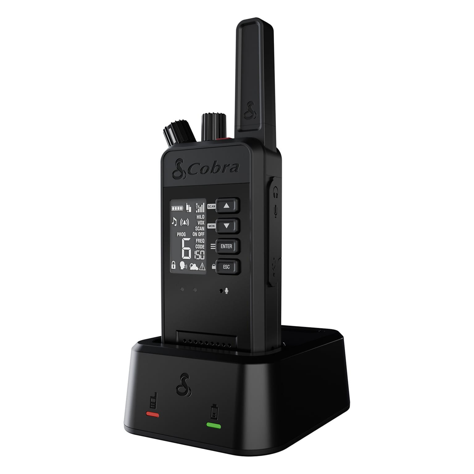 Cobra Performa 450 2-Way Handheld Business Radio with LCD Screen, Black (0190016-1)