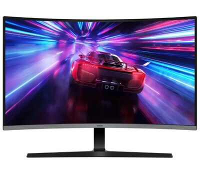 Samsung 32" Curved 100Hz LED Gaming Monitor, Built-in Speakers, Black (LS32D396GANXZA)