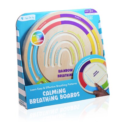 Open the Joy Calming Breathing Boards, Multicolored, 4/Set (OTJBREATHBORD)