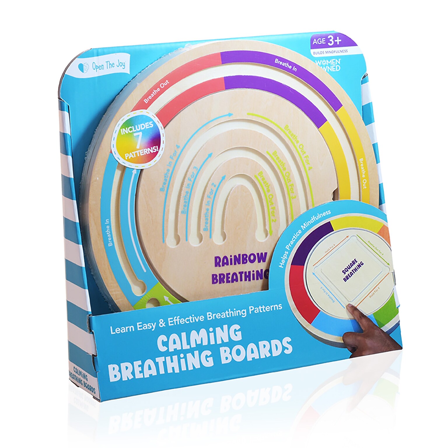 Open the Joy Calming Breathing Boards, Multicolored, 4/Set (OTJBREATHBORD)