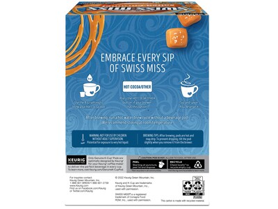 Swiss Miss Salted Caramel Hot Cocoa, Keurig K-Cup Pod, 22/Box (5000369264)