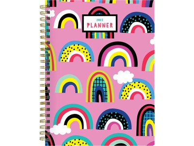 2023 TF Publishing Rainbow Connection 6.5 x 8 Weekly & Monthly Planner, Multicolor (MWM-23-9232)