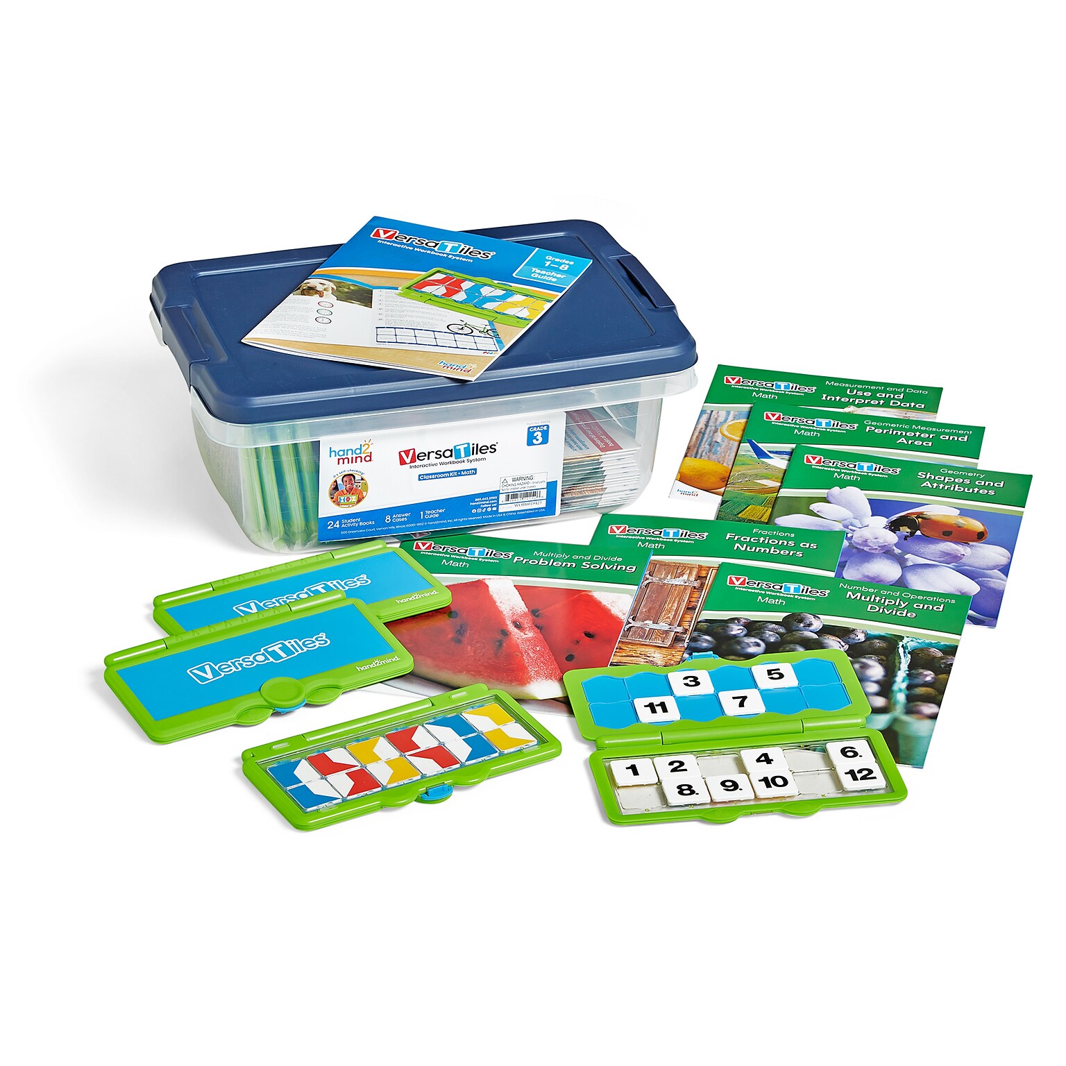 hand2mind VersaTiles Grade 3 Math Classroom Kit (84694)