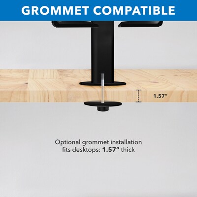 Mount-It! Adjustable Universal Tablet Countertop Stand with Tilt, for 9.7" to 13" Screens, Black (MI-3881BLK)