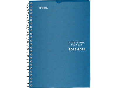 2023-2024 Five Star 5.5" x 8.5" Academic Weekly & Monthly Student Planner, Assorted Colors, Each (CAW451-00-24)