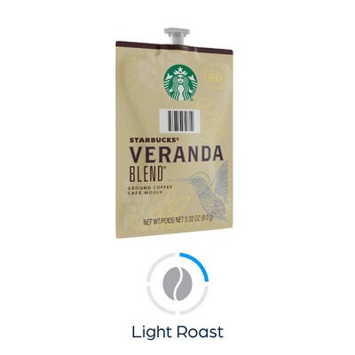 Starbucks Veranda Blend Coffee Flavia Freshpack, Blonde Roast, 80/Carton (MDR01037)