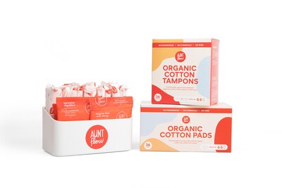 Aunt Flow Sanitary Pad and Tampon Display Box, White (DISP-BOX-2)