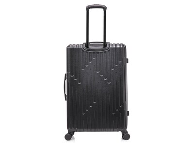 InUSA Drip 28" Hardside Suitcase, 4-Wheeled Spinner, TSA Checkpoint Friendly, Black (IUDRI00L-BLK)