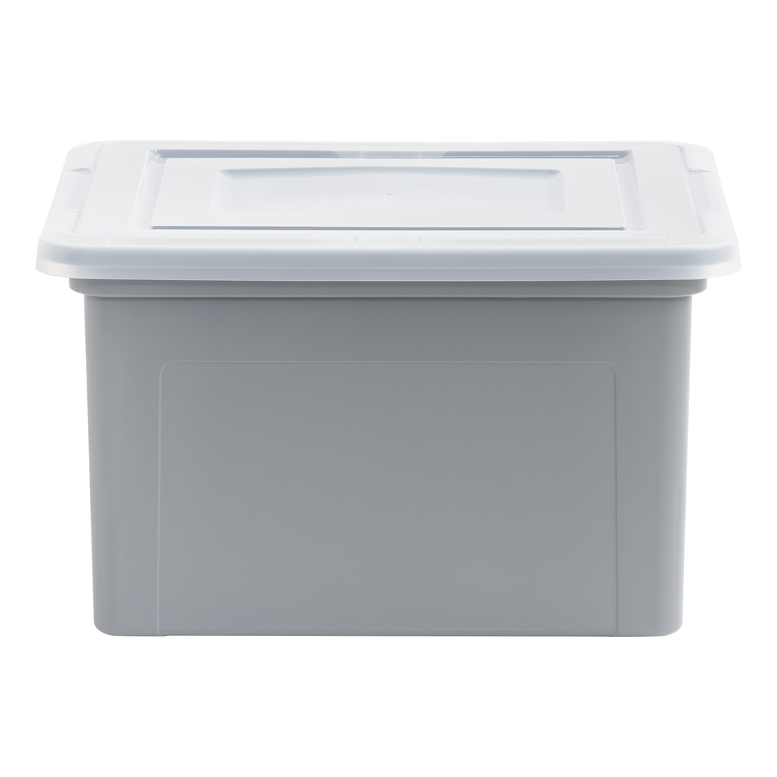 Iris 35 Quart Storage Container, Plastic, Gray, 3/Pack (500166)
