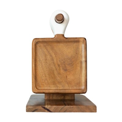 Acacia Wood Mini Charcuterie Board, Set of 8