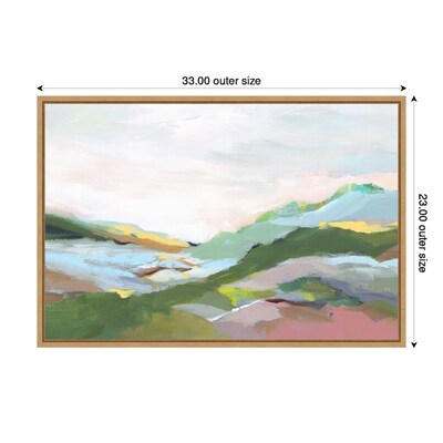 Amanti Art Highland Landscape I by Isabelle Z Framed Canvas Wall Art Print, 33" x 23" (A42677128219)